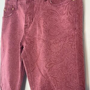 Paisley Patterned Skinny‎ Pants
